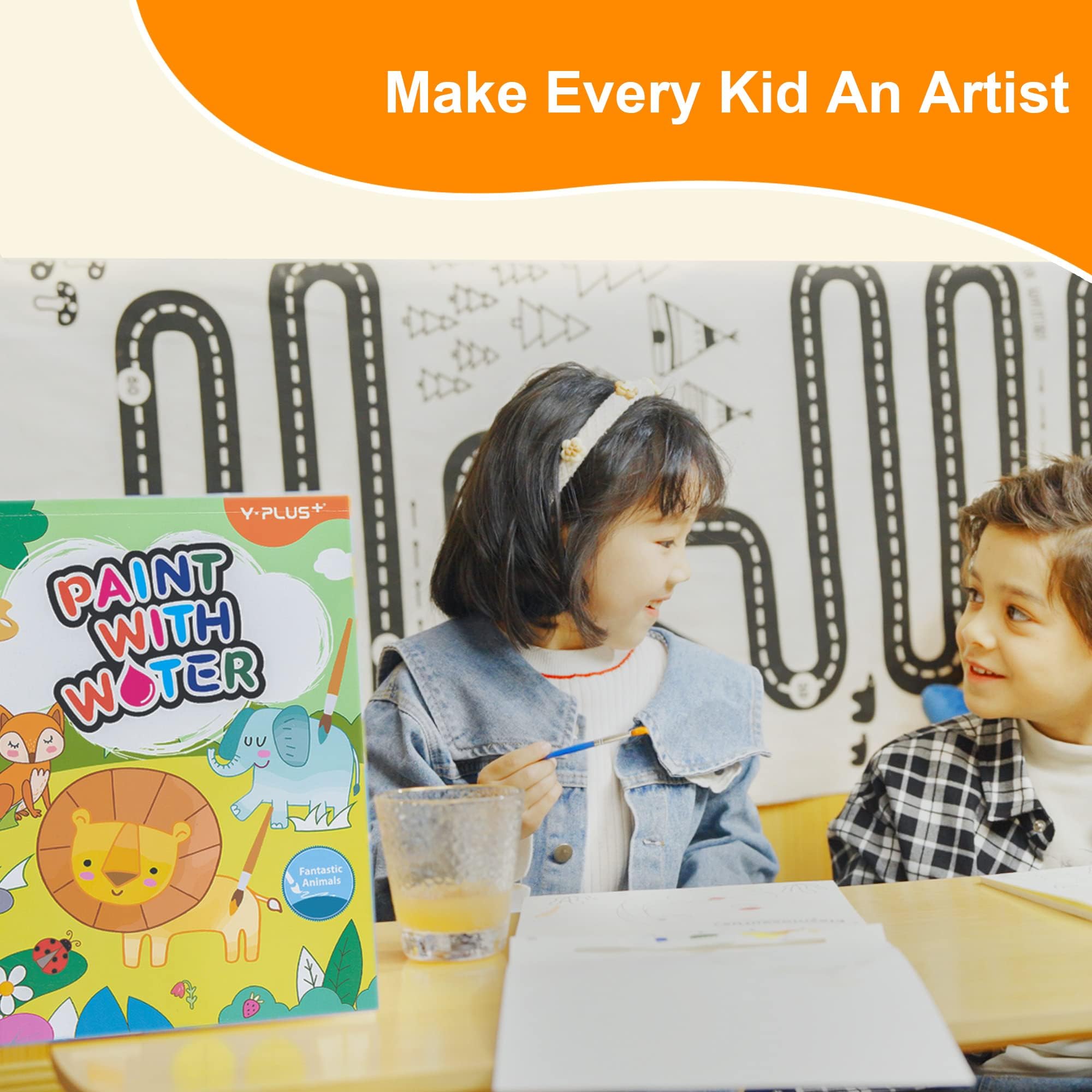 Foto 7 pulgar | Libro Yplus Para Pintar Con Agua Para Niños Pequeños Con Pincel Y 3 Temas - Venta Internacional.
