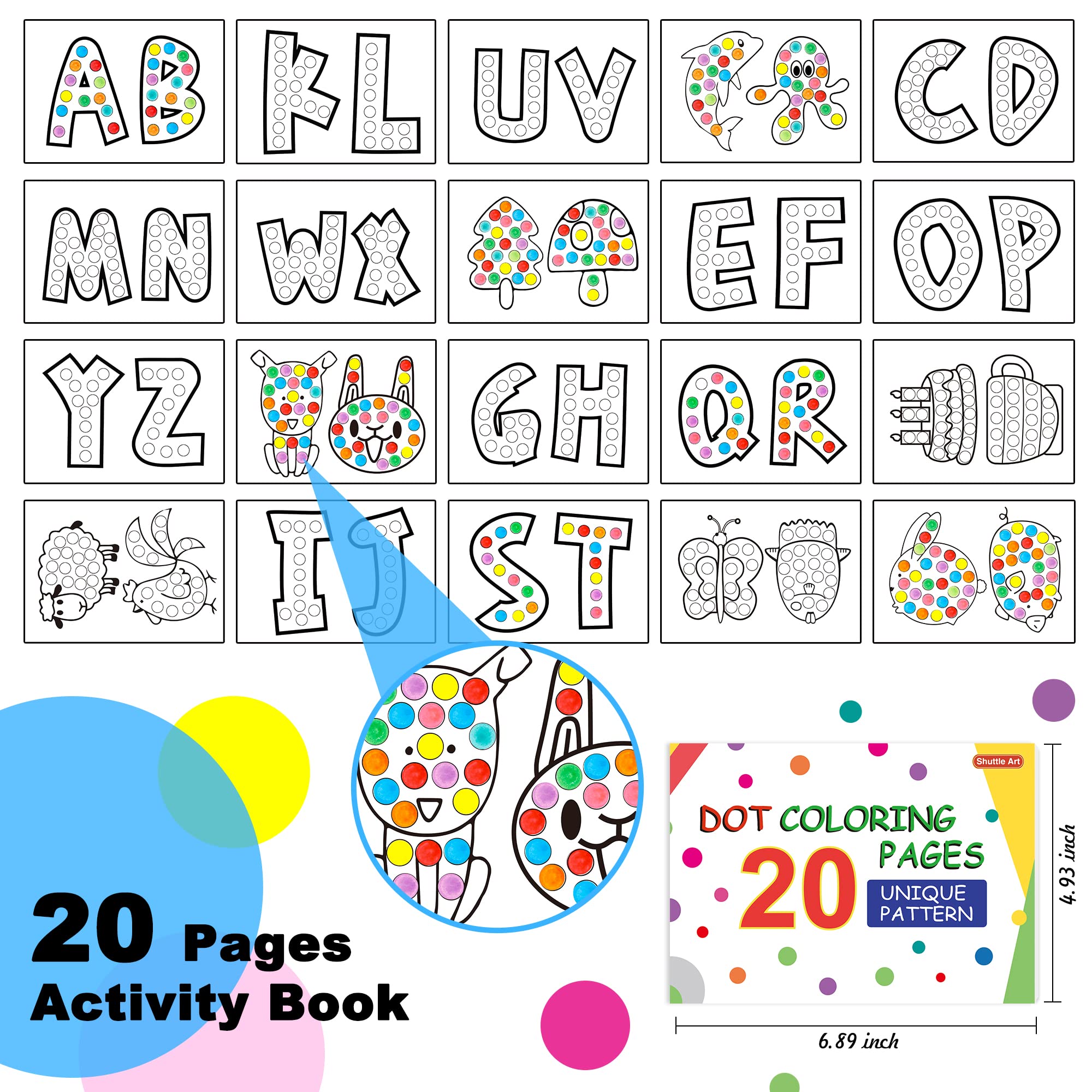 Foto 4 pulgar | Marcadores De Puntos Shuttle Art, 36 Colores, Lavables Para Niños A Partir De 3 Años - Venta Internacional.