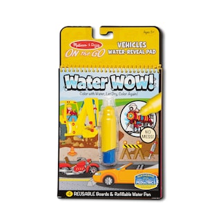 Foto 1 | Bloc De Actividades Melissa & Doug On The Go Water ¡guau! ¿vehículos - Venta Internacional.
