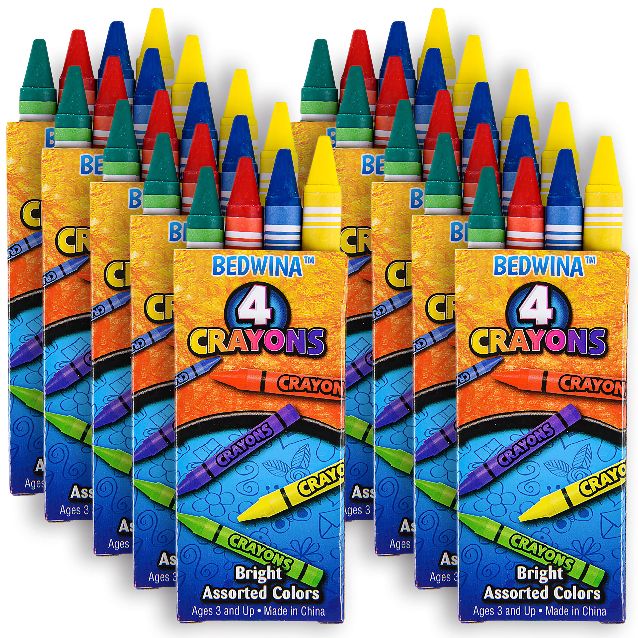 Foto 2 | Estuche De 72 Lápices De Colores Crayons Bedwina 288, Paquetes De 4 Paquetes Para Niños - Venta Internacional.