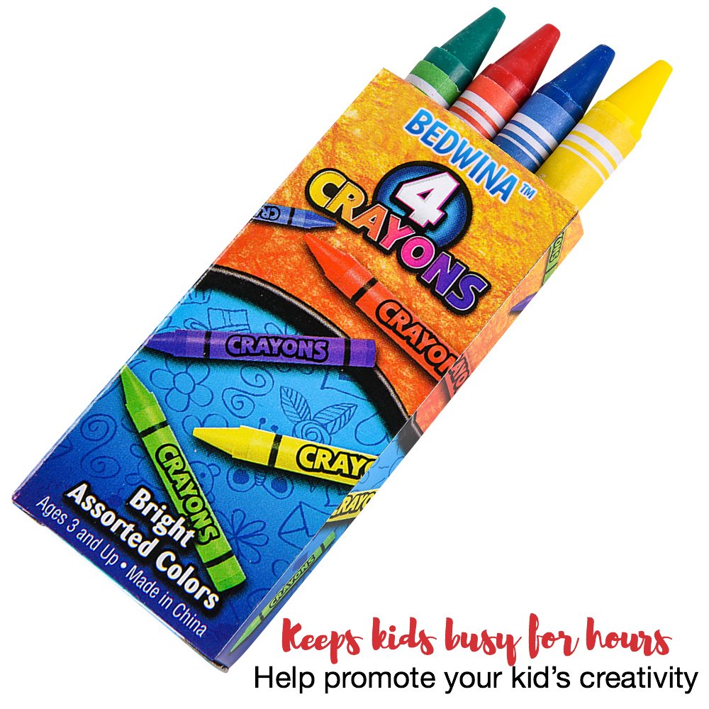 Foto 4 pulgar | Estuche De 72 Lápices De Colores Crayons Bedwina 288, Paquetes De 4 Paquetes Para Niños - Venta Internacional.