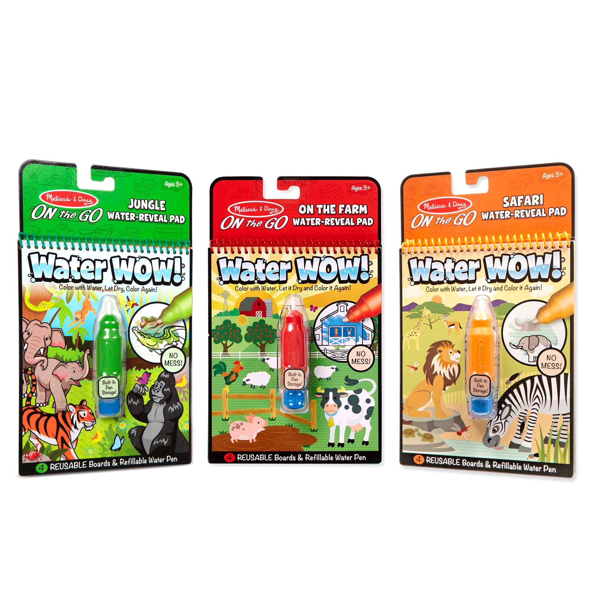 Foto 1 | Agua ¡guau! Paquete De 3 Almohadillas Reutilizables Para Actividades En Color Con Agua - Venta Internacional.