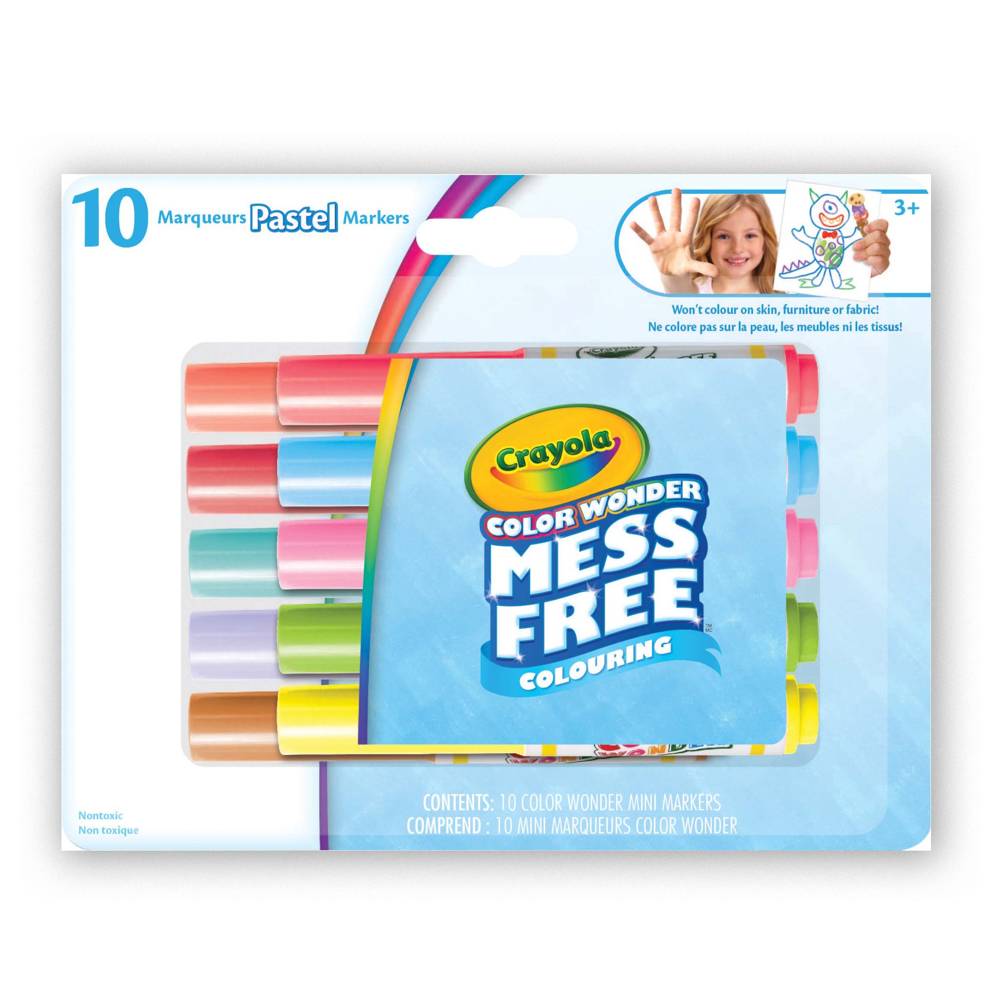 Foto 1 | Rotuladores Crayola Color Wonder 10 Pastel - Venta Internacional.