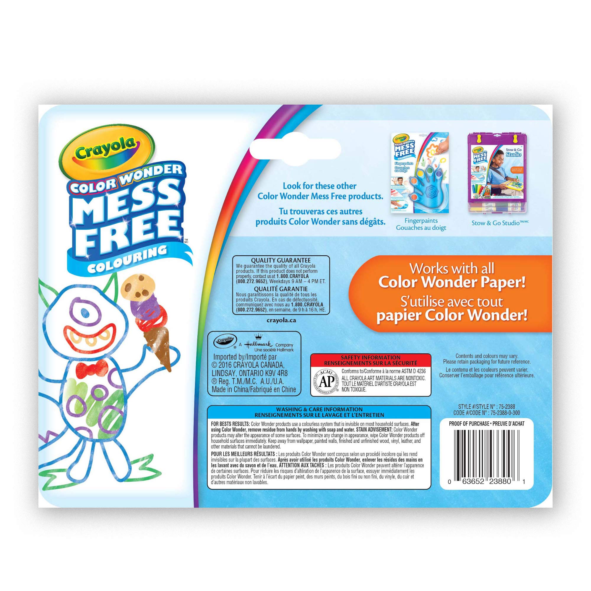 Foto 2 | Rotuladores Crayola Color Wonder 10 Pastel - Venta Internacional.