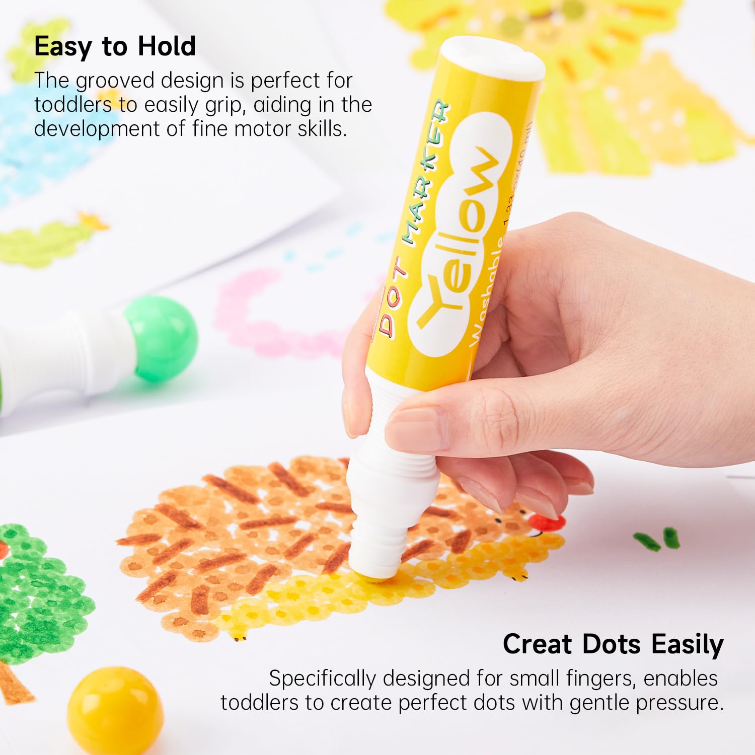 Foto 3 | Dot Markers Shuttle Art, 14 Colores Con 20 Patrones, Libro De Puntos - Venta Internacional.