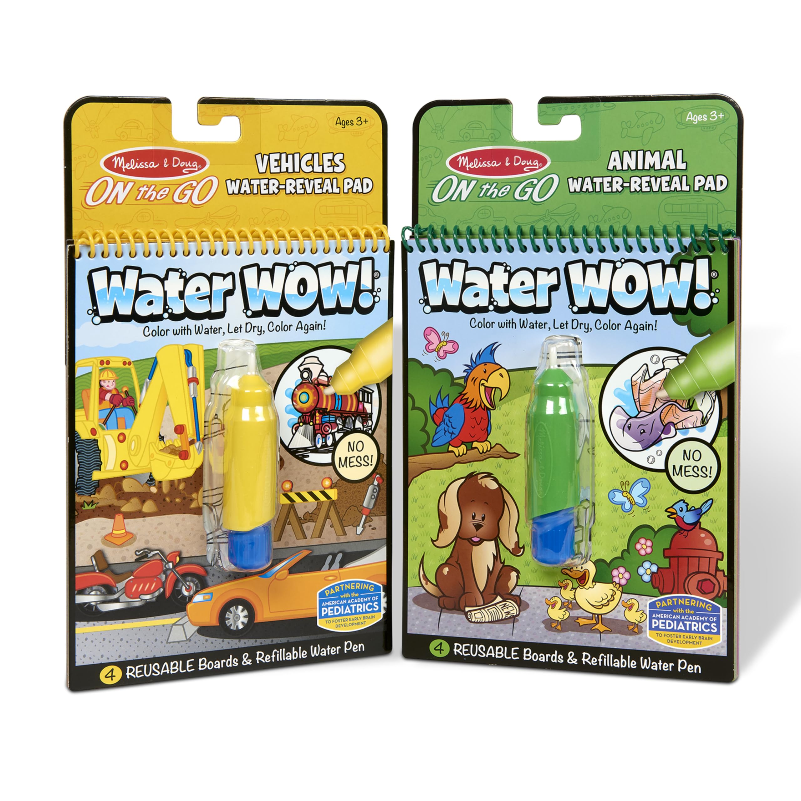 Almohadillas De Actividad Melissa & Doug On The Go Water ¡guau! Paquete De 2 - Venta Internacional.