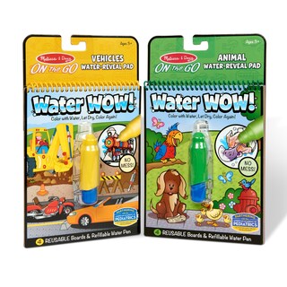 Foto 1 | Almohadillas De Actividad Melissa & Doug On The Go Water ¡guau! Paquete De 2 - Venta Internacional.