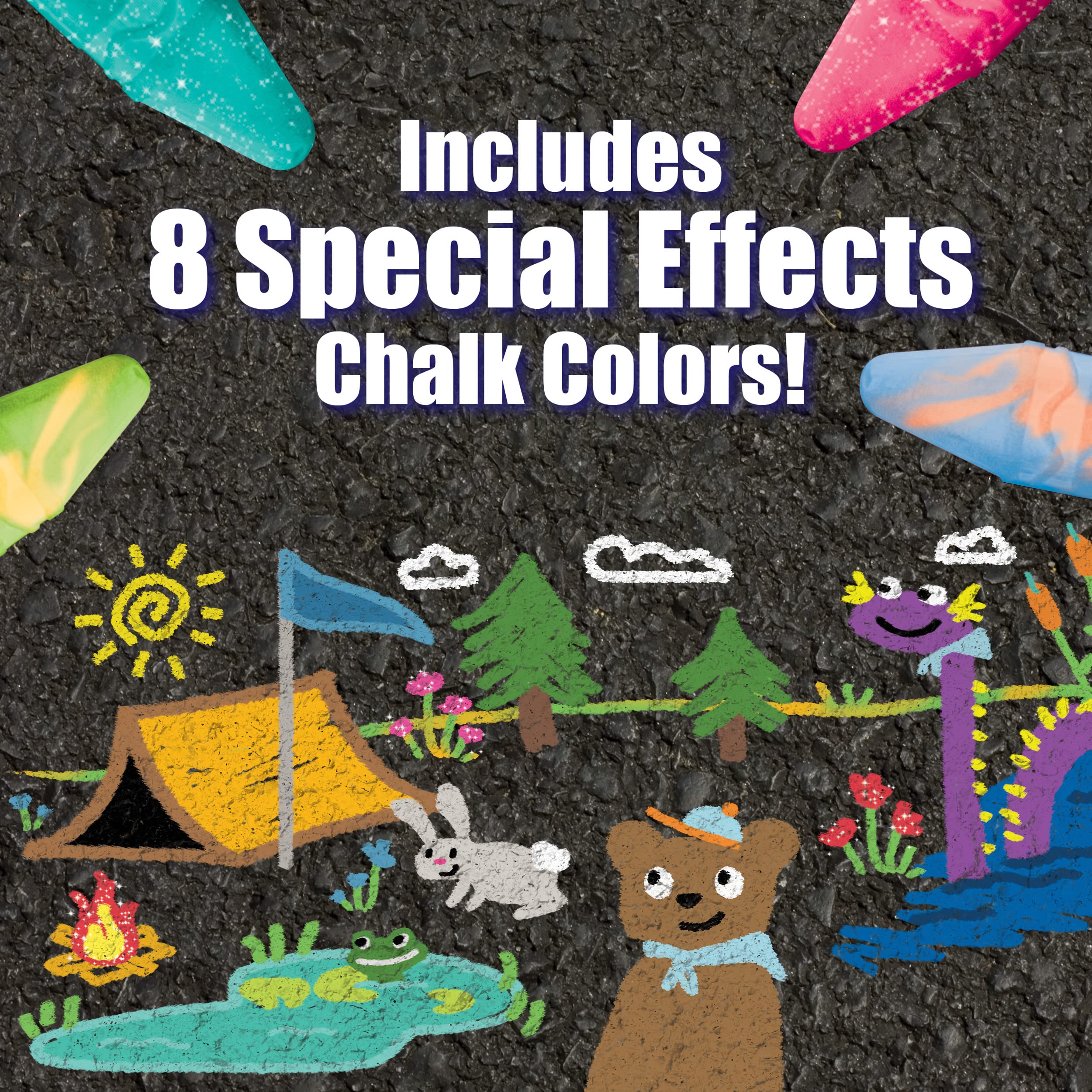 Foto 5 pulgar | Sidewalk Chalk Crayola Ultimate, Paquete De 64 Unidades, Lavable Para Niños - Venta Internacional.