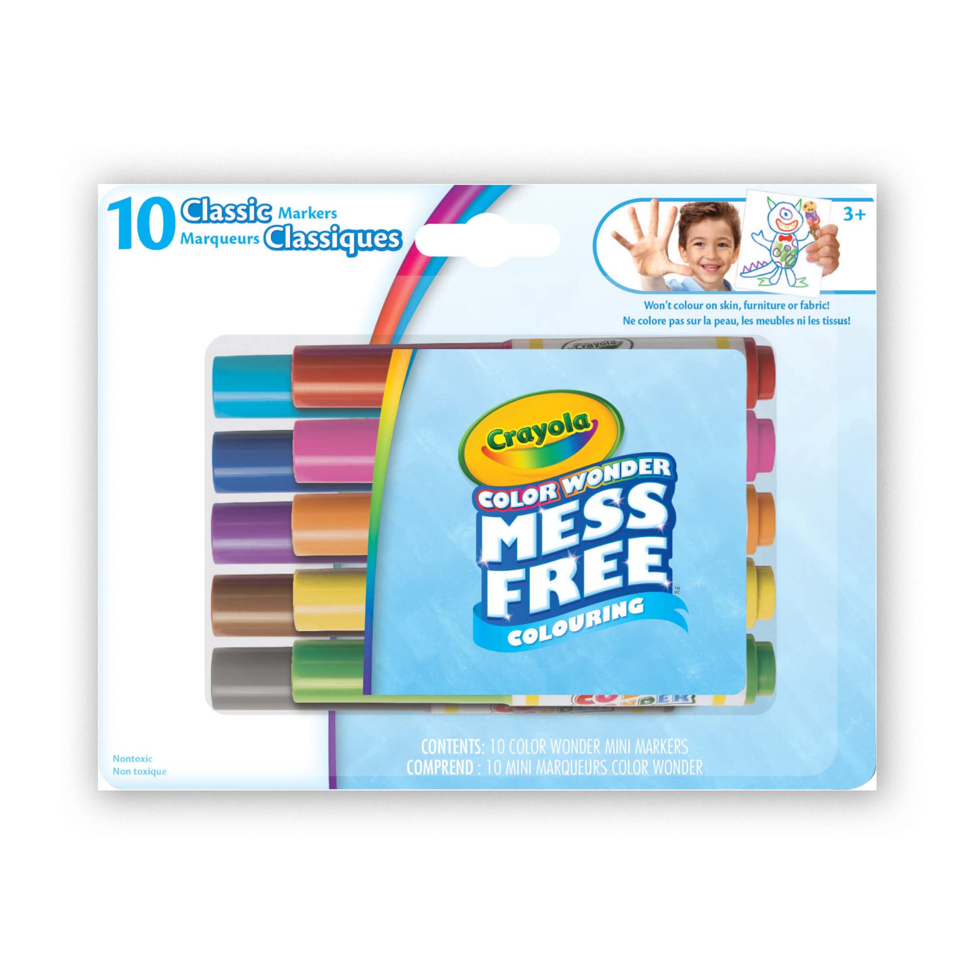 Foto 2 pulgar | Rotuladores Crayola Color Wonder 10 Classic Bilingües - Venta Internacional.
