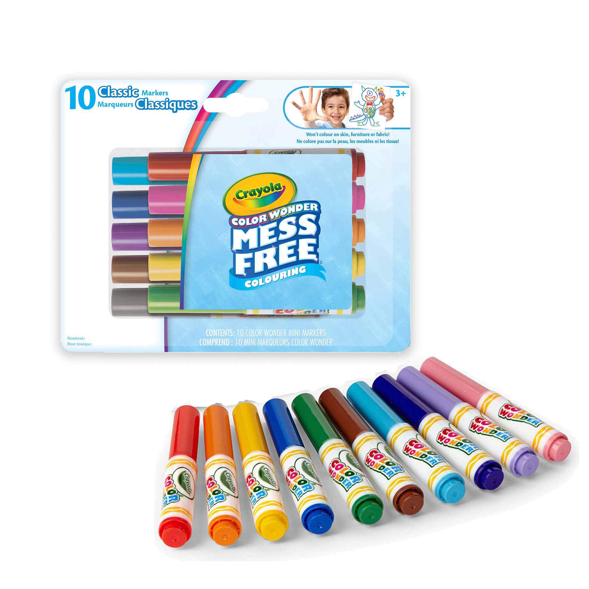 Foto 4 pulgar | Rotuladores Crayola Color Wonder 10 Classic Bilingües - Venta Internacional.