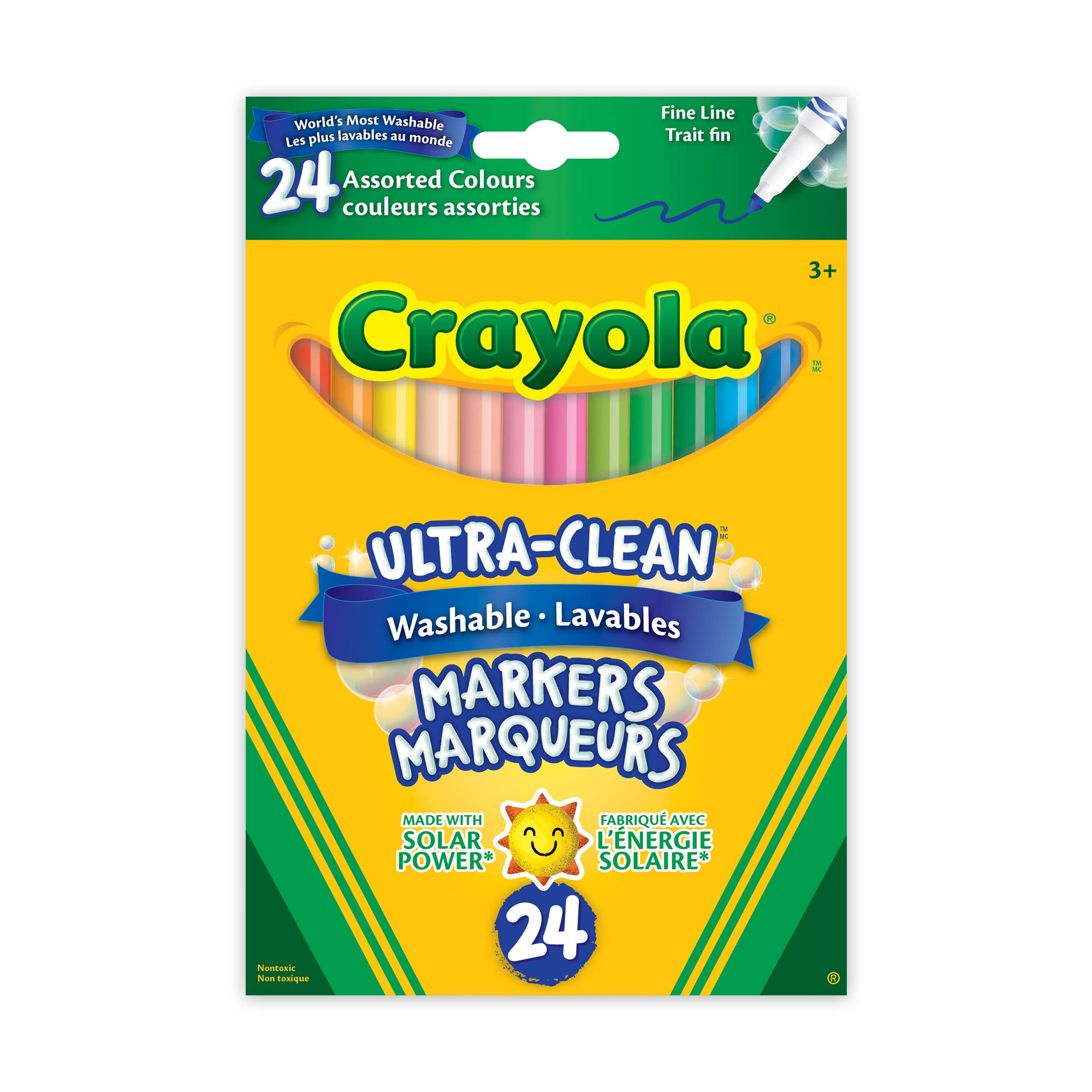 Foto 1 | Rotulador Crayola 24, Lavable, De Línea Fina (bilingüe) - Venta Internacional.