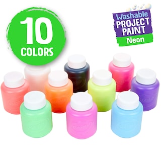 Foto 3 | Paint Crayola Neon, 10 Botellas Lavables De 59 Ml - Venta Internacional.