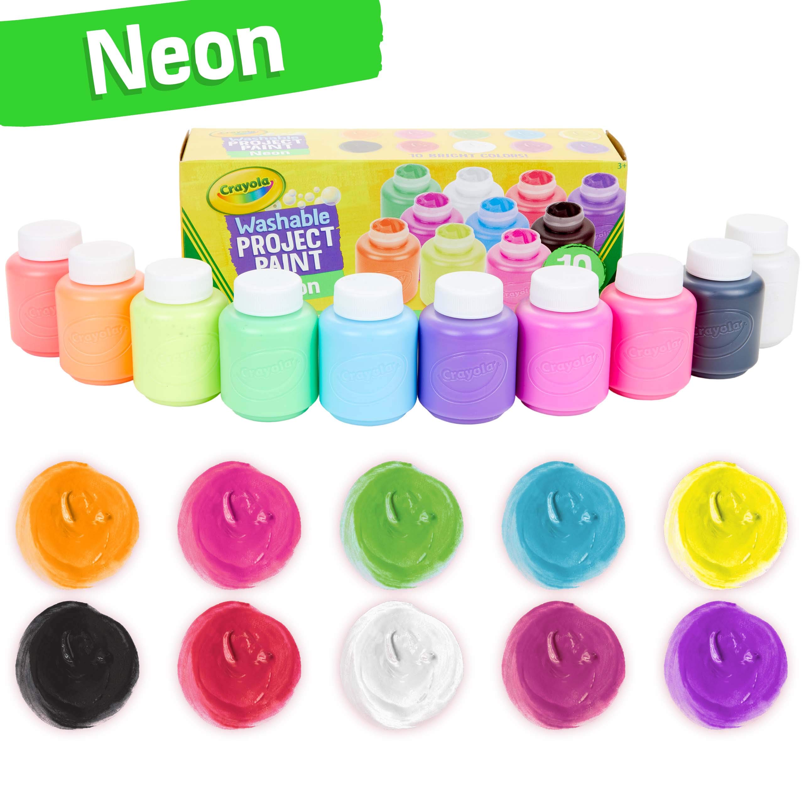 Foto 4 | Paint Crayola Neon, 10 Botellas Lavables De 59 Ml - Venta Internacional.