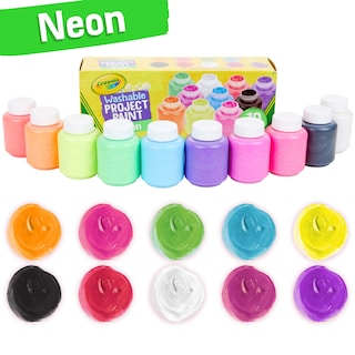 Foto 4 | Paint Crayola Neon, 10 Botellas Lavables De 59 Ml - Venta Internacional.