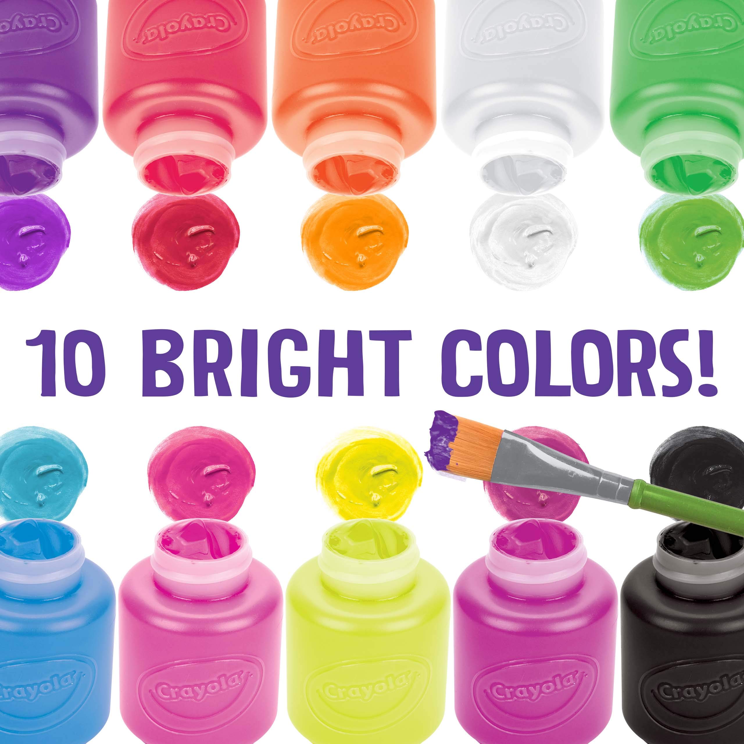 Foto 7 pulgar | Paint Crayola Neon, 10 Botellas Lavables De 59 Ml - Venta Internacional.