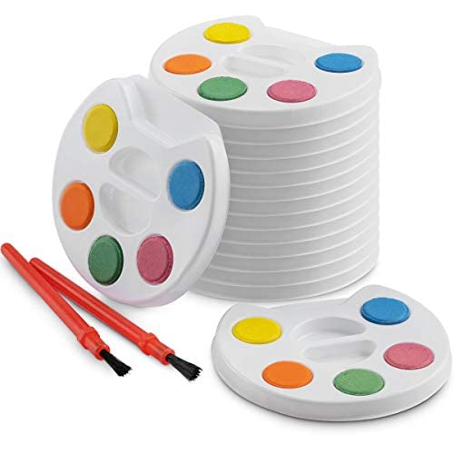 Foto 5 pulgar | Set De Pintura Acuarela Bedwina Mini Kids, Paquete De 24 Con Brocha - Venta Internacional.