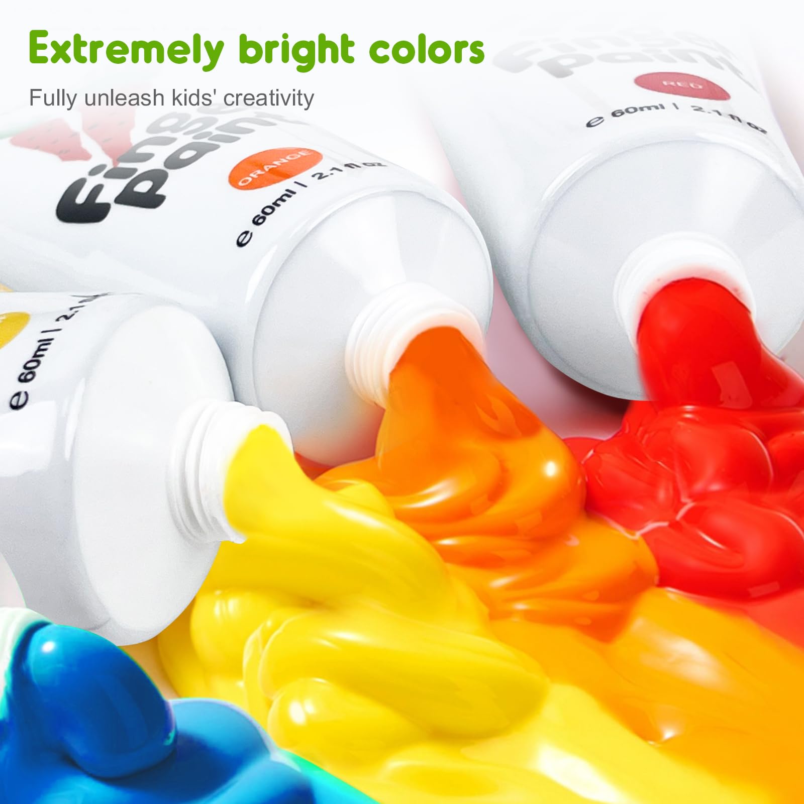 Foto 3 pulgar | Set De Pintura Para Dedos Jar Melo Safe Para Niños Pequeños, 2.1 Fl.oz, 7 Colores - Venta Internacional.