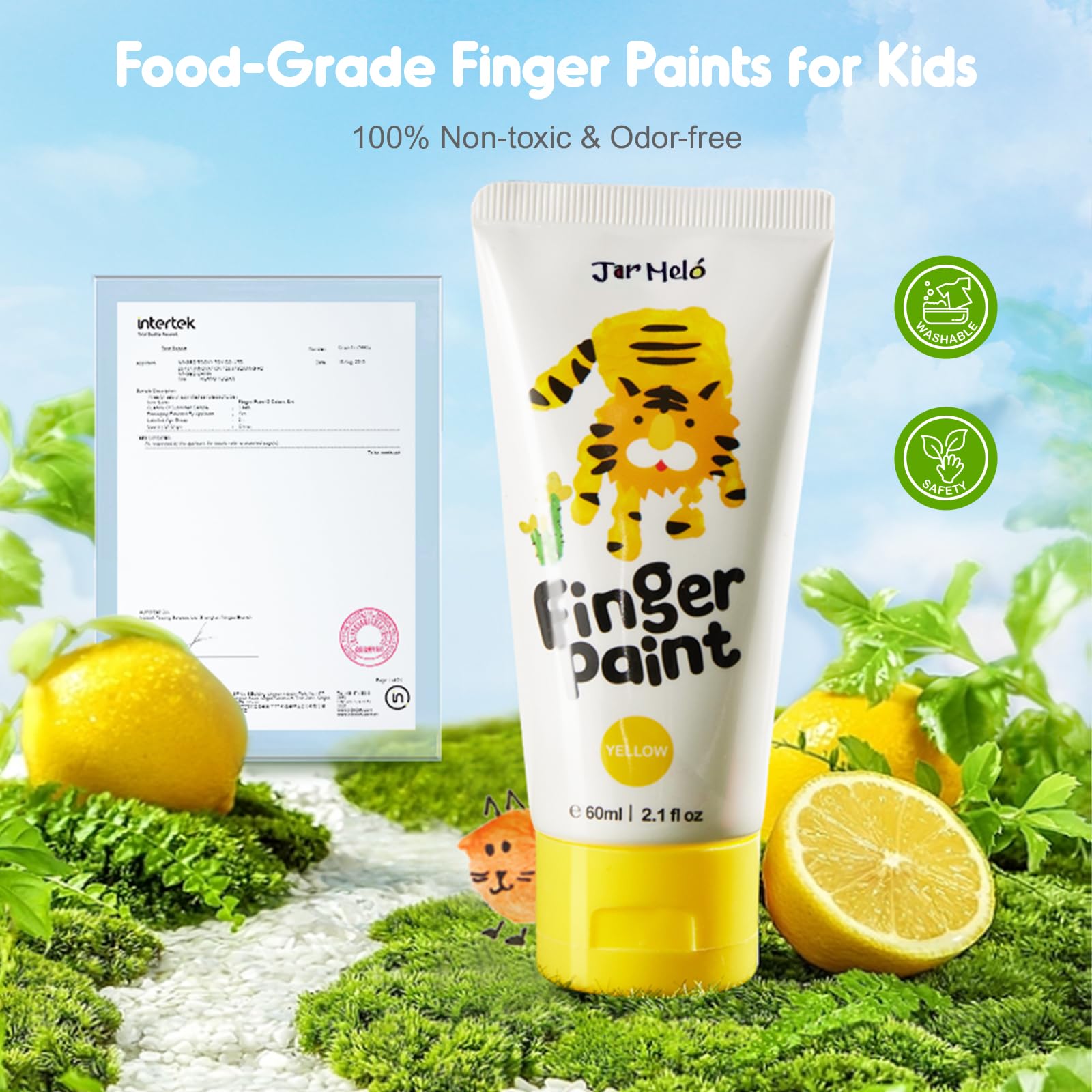Foto 4 pulgar | Set De Pintura Para Dedos Jar Melo Safe Para Niños Pequeños, 2.1 Fl.oz, 7 Colores - Venta Internacional.