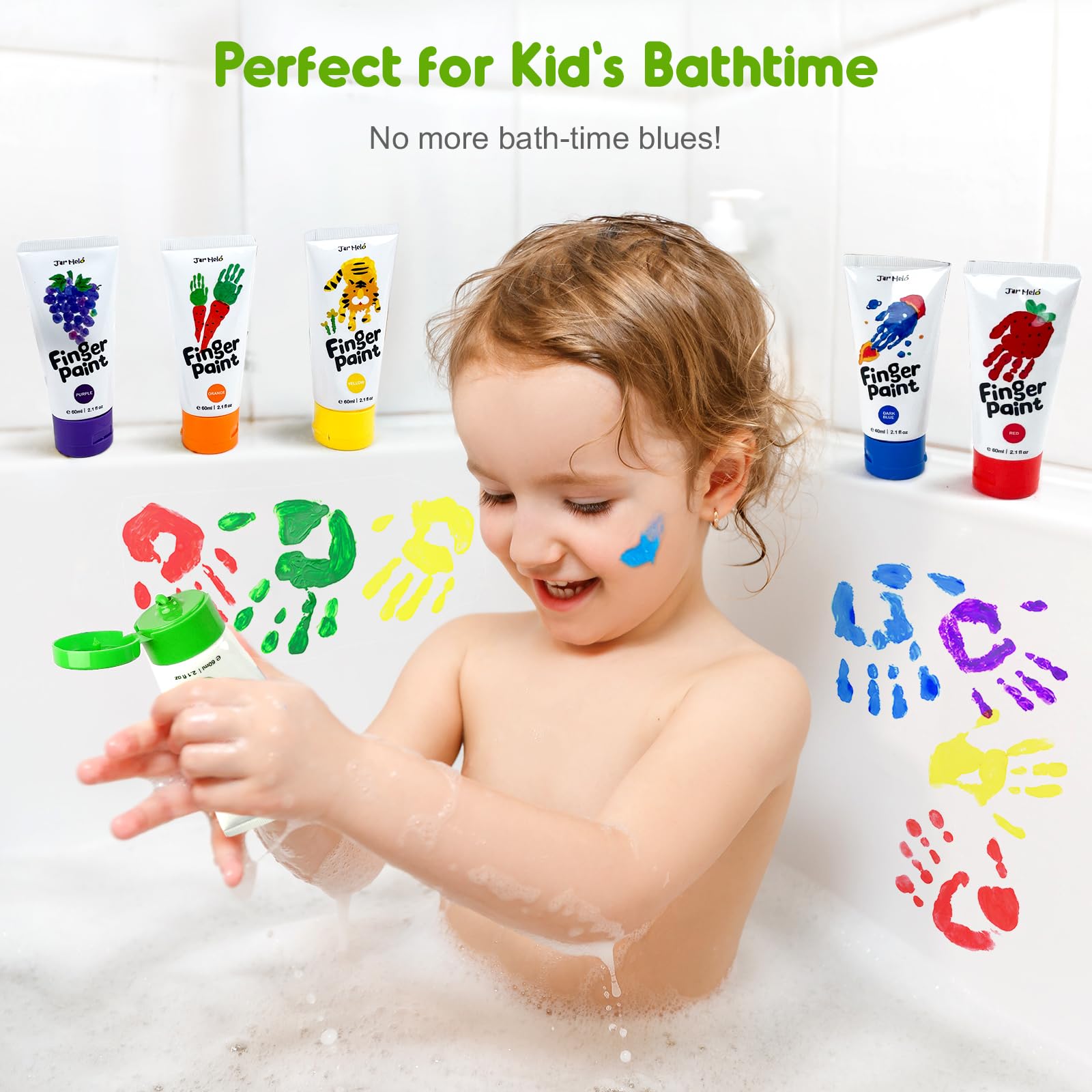 Foto 5 pulgar | Set De Pintura Para Dedos Jar Melo Safe Para Niños Pequeños, 2.1 Fl.oz, 7 Colores - Venta Internacional.