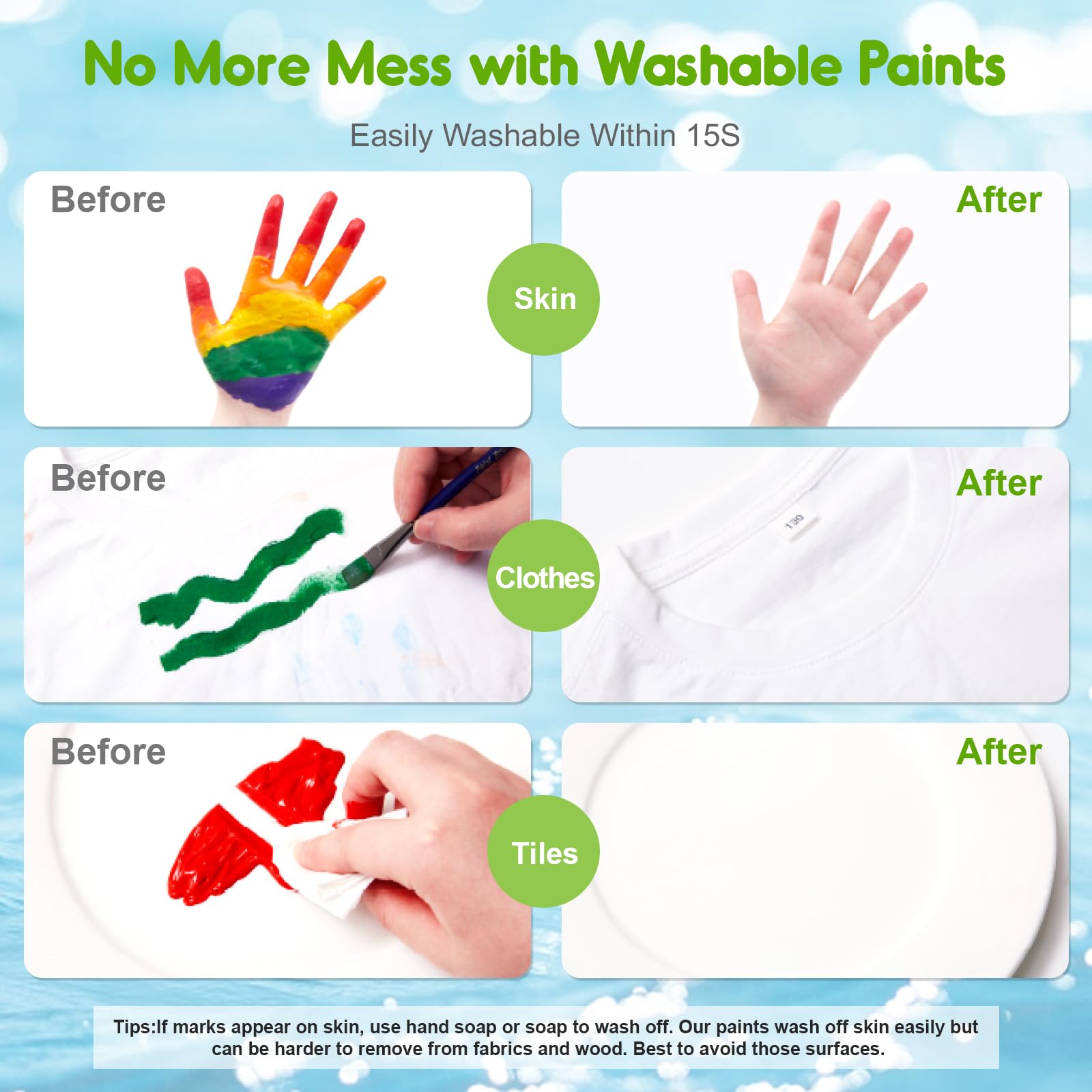 Foto 6 pulgar | Set De Pintura Para Dedos Jar Melo Safe Para Niños Pequeños, 2.1 Fl.oz, 7 Colores - Venta Internacional.