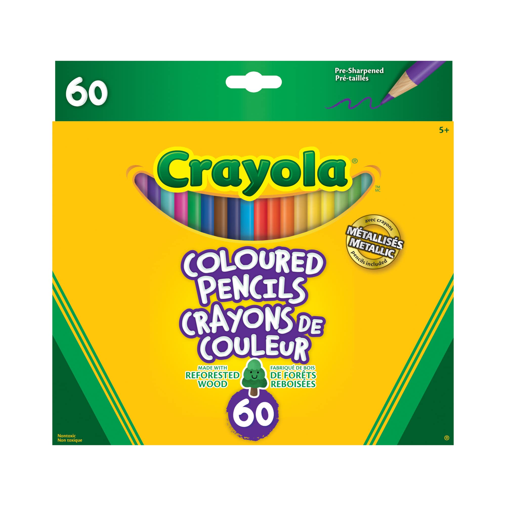 Lápices De Colores Crayola 60 Unidades - Venta Internacional.