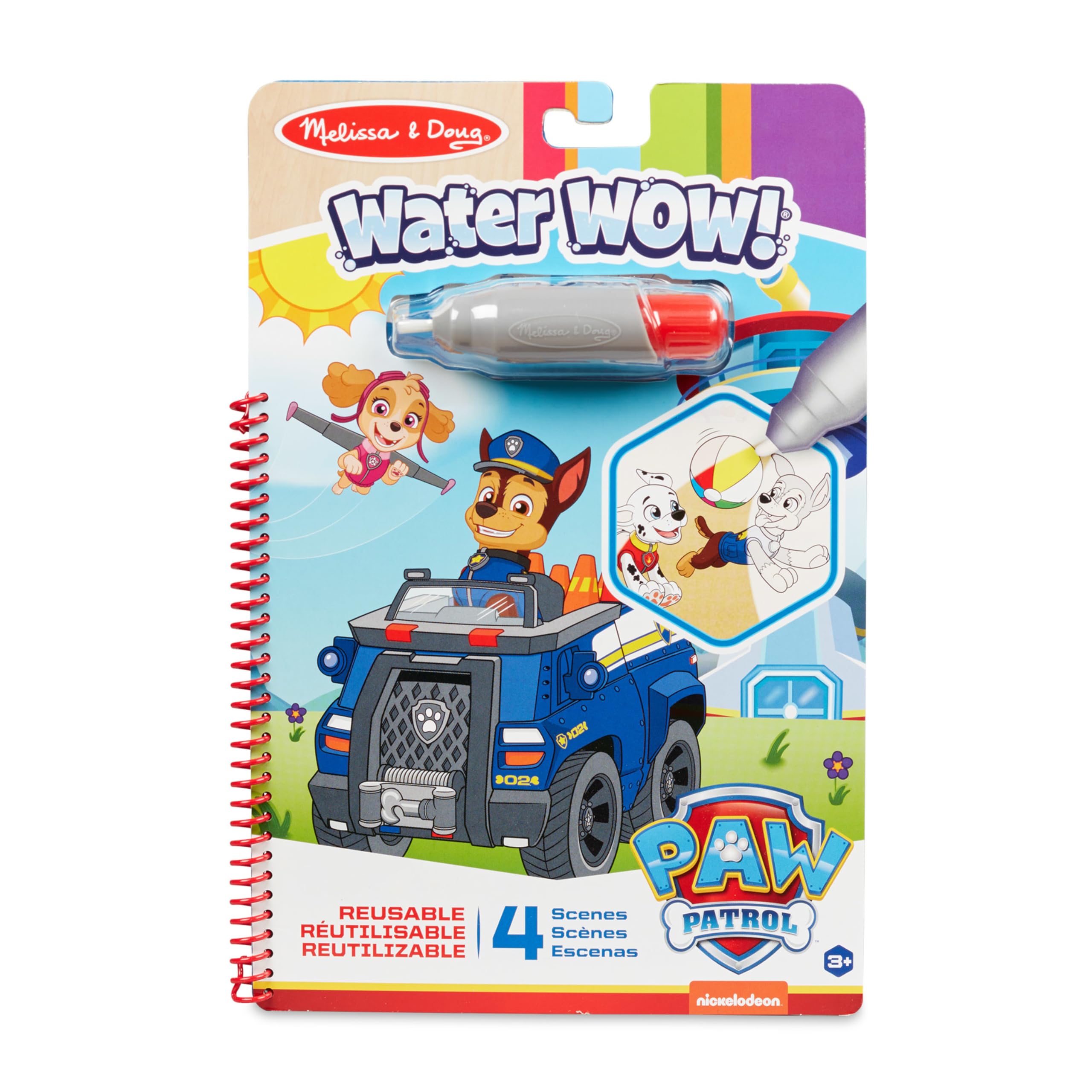 Bloc De Actividades Para Libros De Viaje Water Reveal Melissa & Doug Paw Patrol - Venta Internacional.