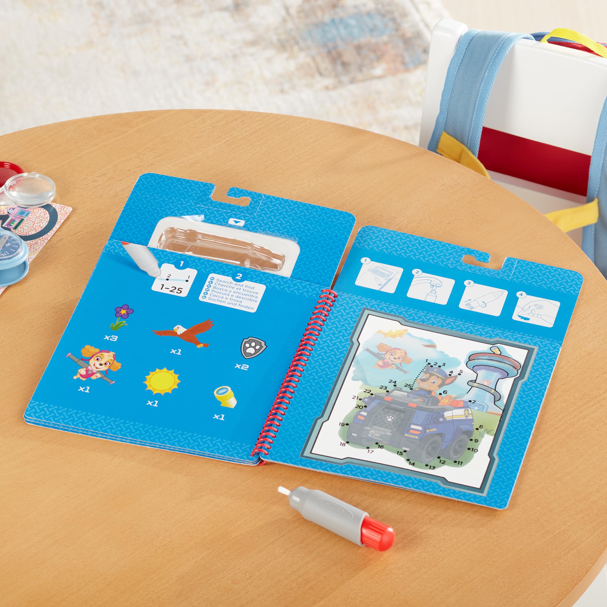 Foto 3 pulgar | Bloc De Actividades Para Libros De Viaje Water Reveal Melissa & Doug Paw Patrol - Venta Internacional.