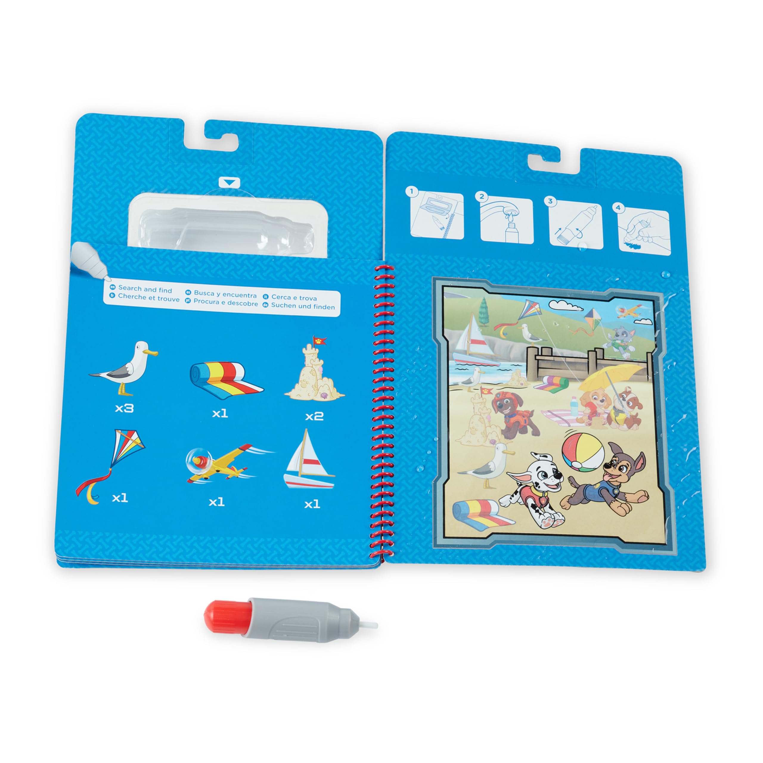 Foto 4 | Bloc De Actividades Para Libros De Viaje Water Reveal Melissa & Doug Paw Patrol - Venta Internacional.