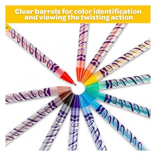 Foto 2 | Lápices De Colores Crayola Twistables 24 - Venta Internacional.