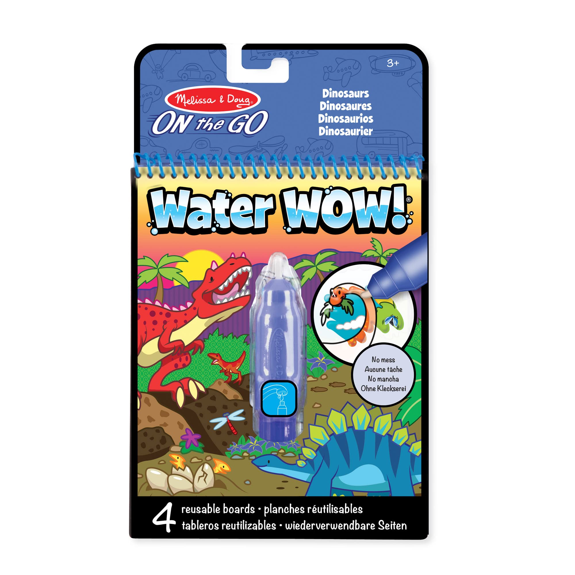 Foto 2 pulgar | Libro De Viaje Water Reveal Con Dinosaurios Melissa Y Doug De Más De 3 Años - Venta Internacional.