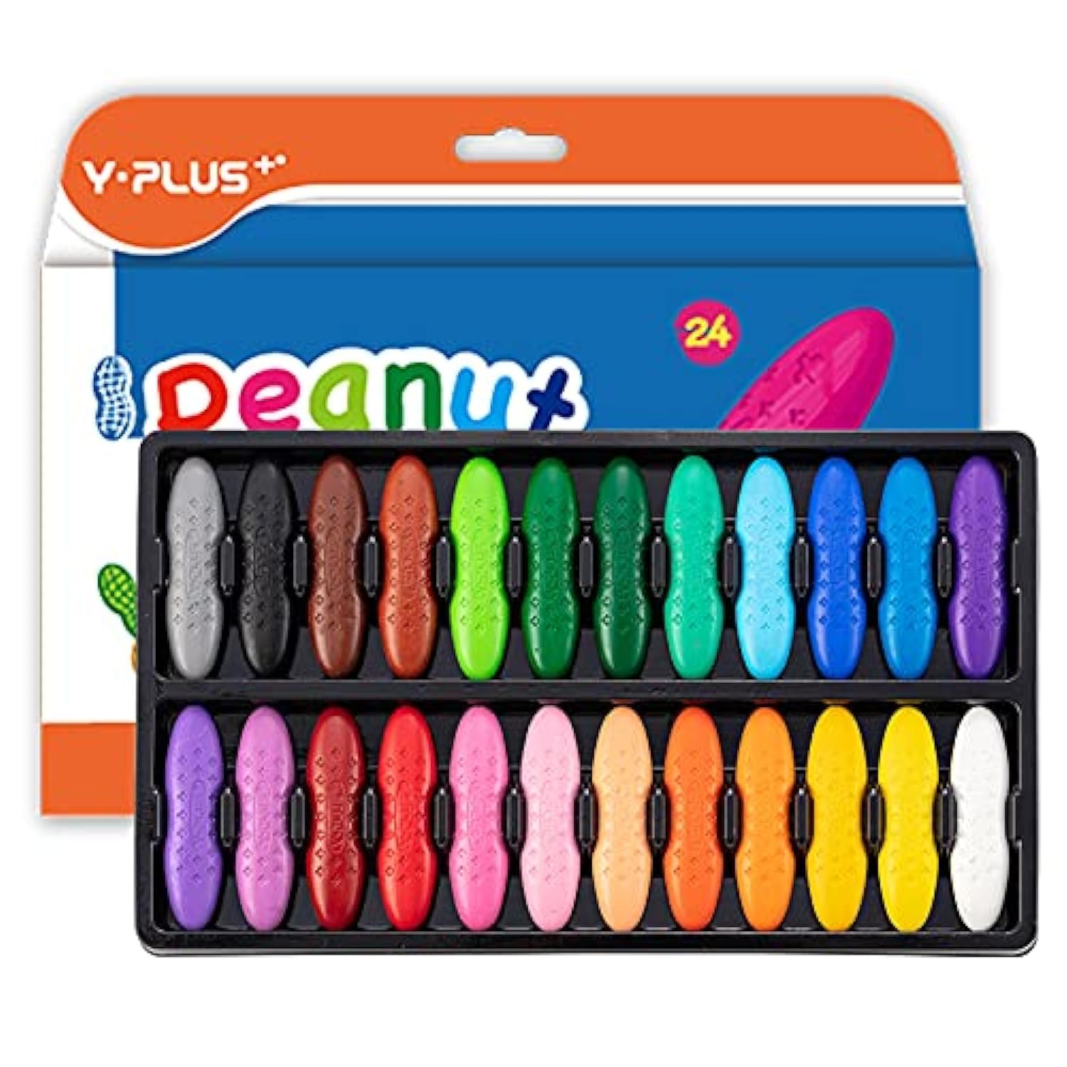 Foto 2 pulgar | Crayons Yplus Peanut Para Niños, 24 Colores, Lavables De 2 A 4 Años - Venta Internacional.