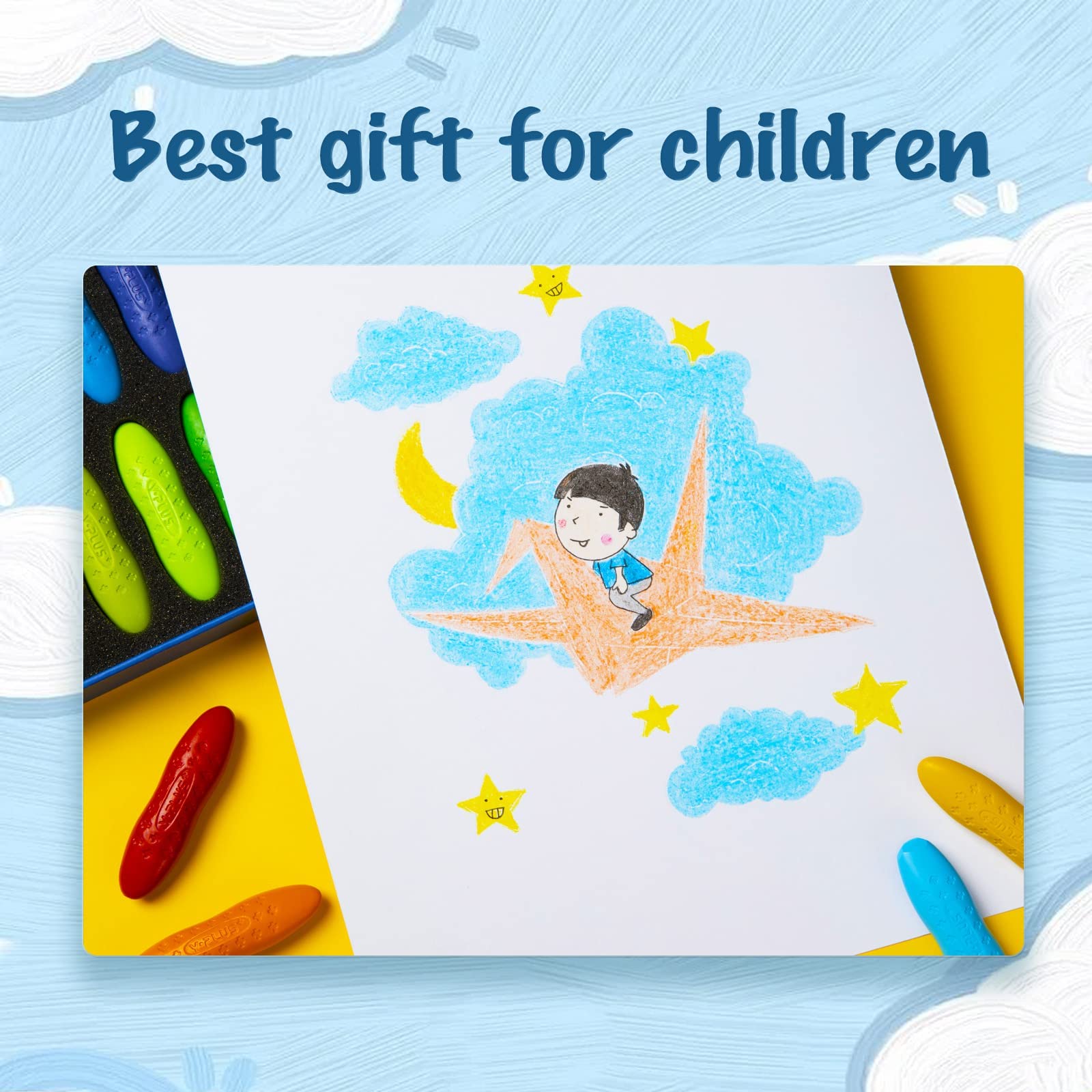 Foto 8 pulgar | Crayons Yplus Peanut Para Niños, 24 Colores, Lavables De 2 A 4 Años - Venta Internacional.