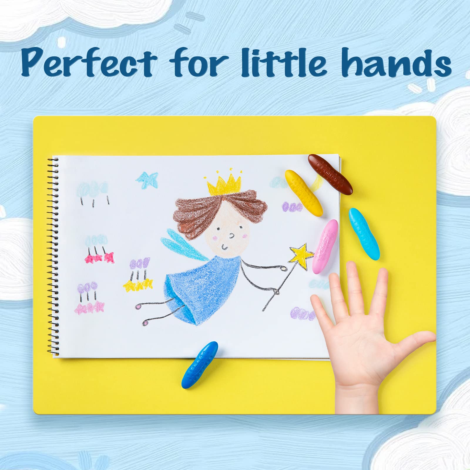 Foto 5 pulgar | Lápices De Colores Yplus Peanut Lavables, No Tóxicos 24 Colores para Niños - Venta Internacional