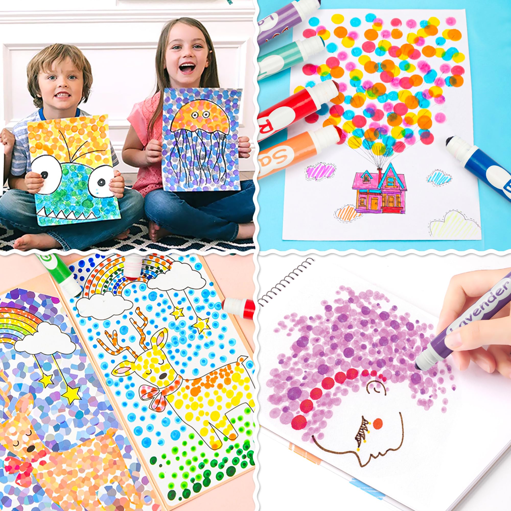 Foto 8 pulgar | Marcadores De Puntos Shuttle Art, 40 Colores Lavables Para Niños Pequeños - Venta Internacional