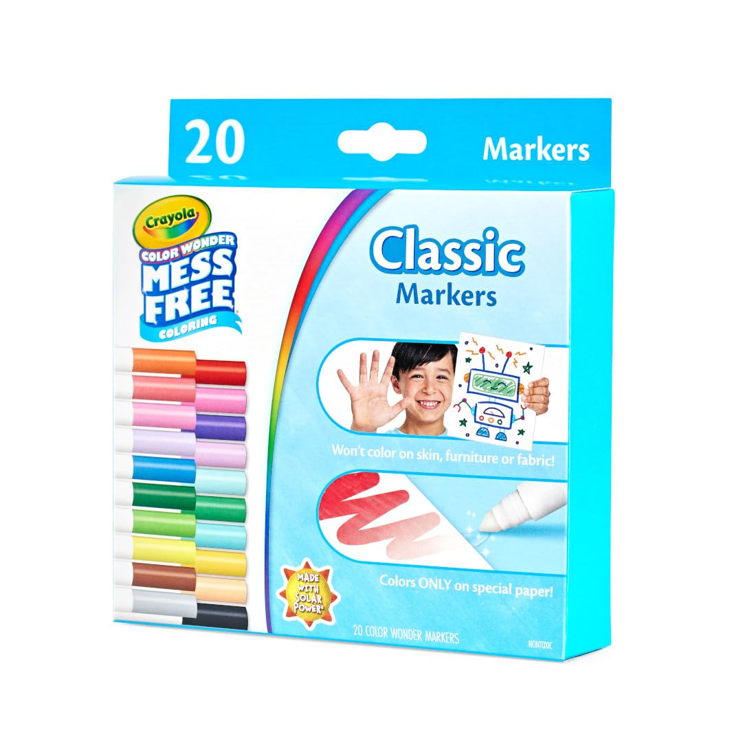 Foto 5 pulgar | Juego de Rotuladores Crayola Color Wonder 20 Broad Line - Venta Internacional