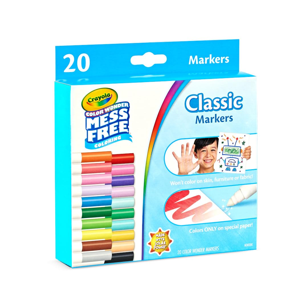 Foto 6 pulgar | Juego de Rotuladores Crayola Color Wonder 20 Broad Line - Venta Internacional