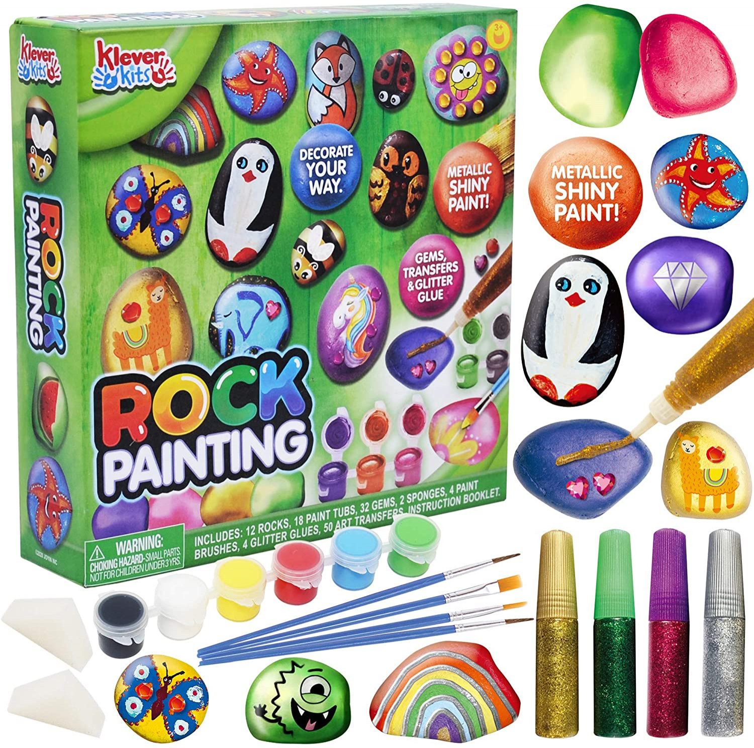 Foto 2 pulgar | Kit De Pintura Rupestre Joyin Para Niños Con 18 Pinturas Y Pegatinas - Venta Internacional.