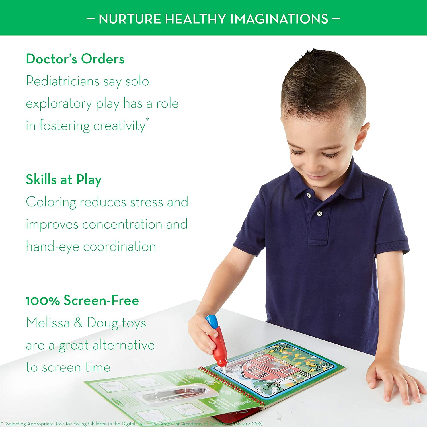 Foto 4 | Libro para Colorear Melissa & Doug ¡Guau! - Venta Internacional