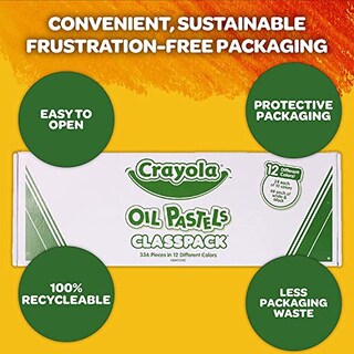 Foto 6 | Pasteles al Óleo Crayola Classpack 336 Unidades - Venta Internacional