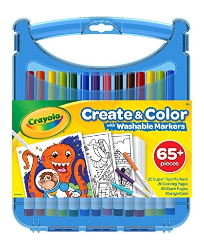 Rotuladores Lavables Crayola Create & Color Super Tips Kit  - Venta Internacional $669