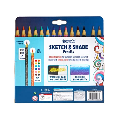 Foto 4 pulgar | Lápices de Colores Crayola Sketch & Shade Doodle 14 Colores - Venta Internacional