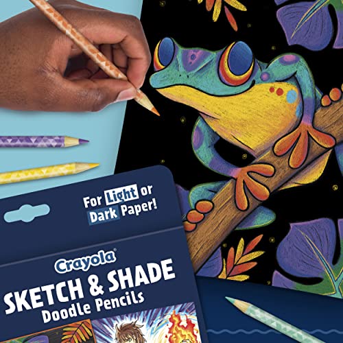Foto 5 pulgar | Lápices de Colores Crayola Sketch & Shade Doodle 14 Colores - Venta Internacional