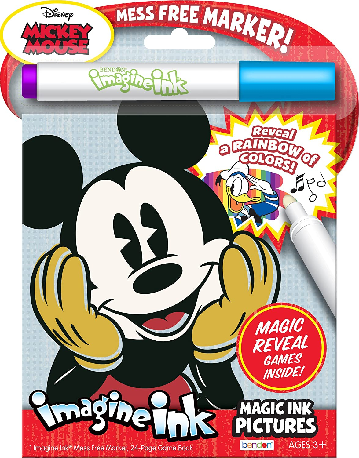 Foto 2 pulgar | Libro de Tinta mágica Disney Vintage Mickey Mouse de Bendon 24 páginas - Venta Internacional