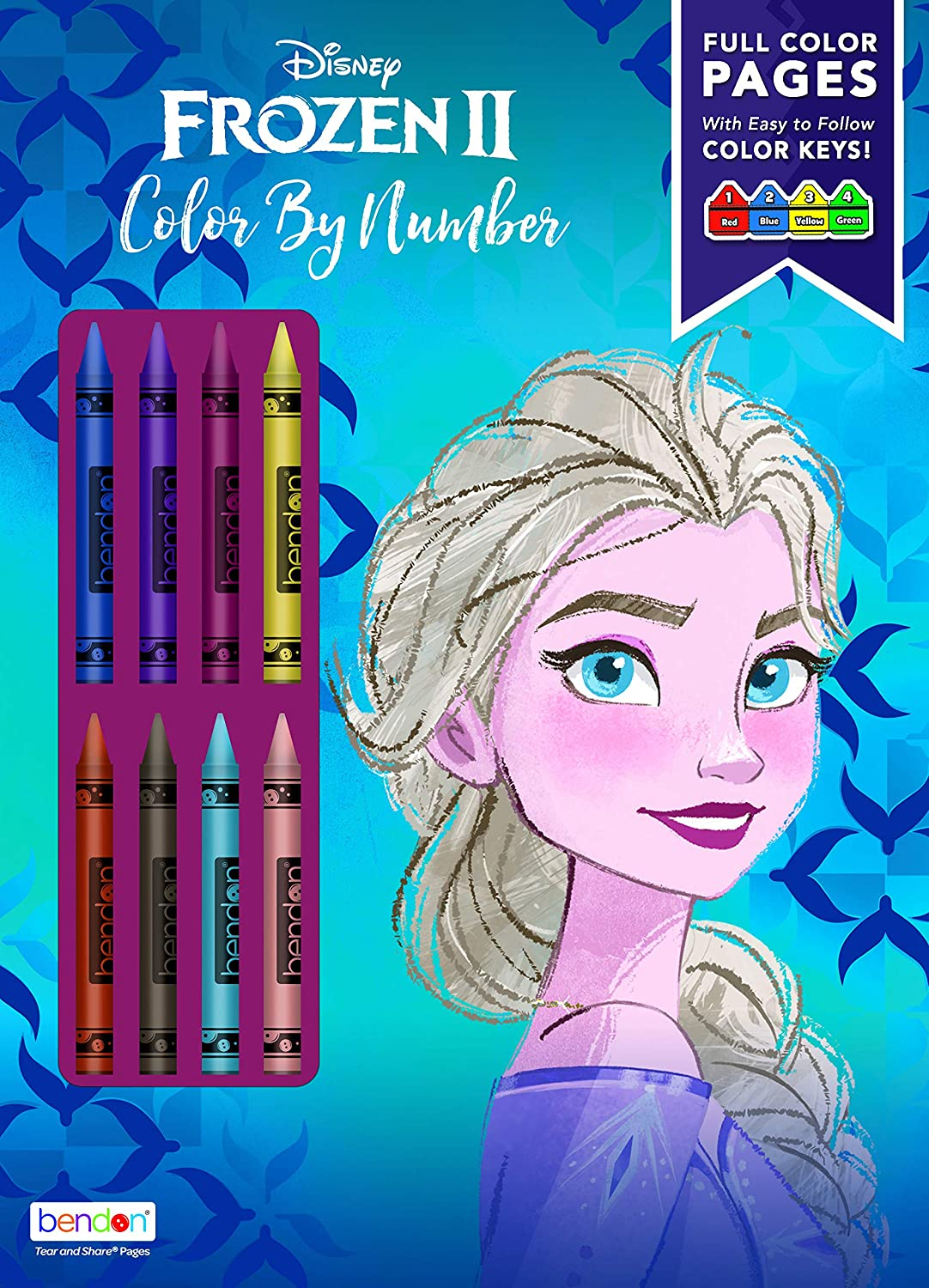 Foto 2 pulgar | Libro de Actividades Disney Frozen 2 para Colorear con 8 Crayones - Venta Internacional