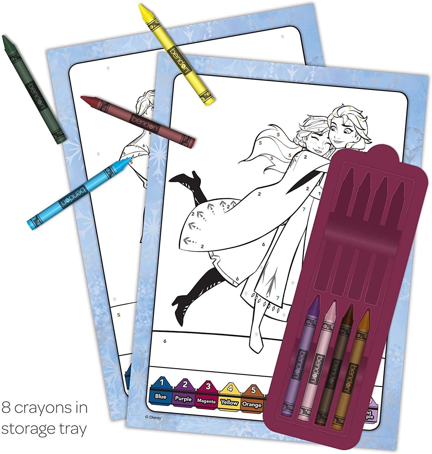 Foto 3 pulgar | Libro de Actividades Disney Frozen 2 para Colorear con 8 Crayones - Venta Internacional