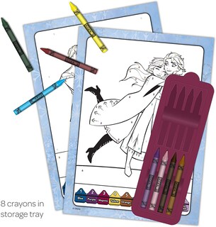 Foto 2 | Libro de Actividades Disney Frozen 2 para Colorear con 8 Crayones - Venta Internacional