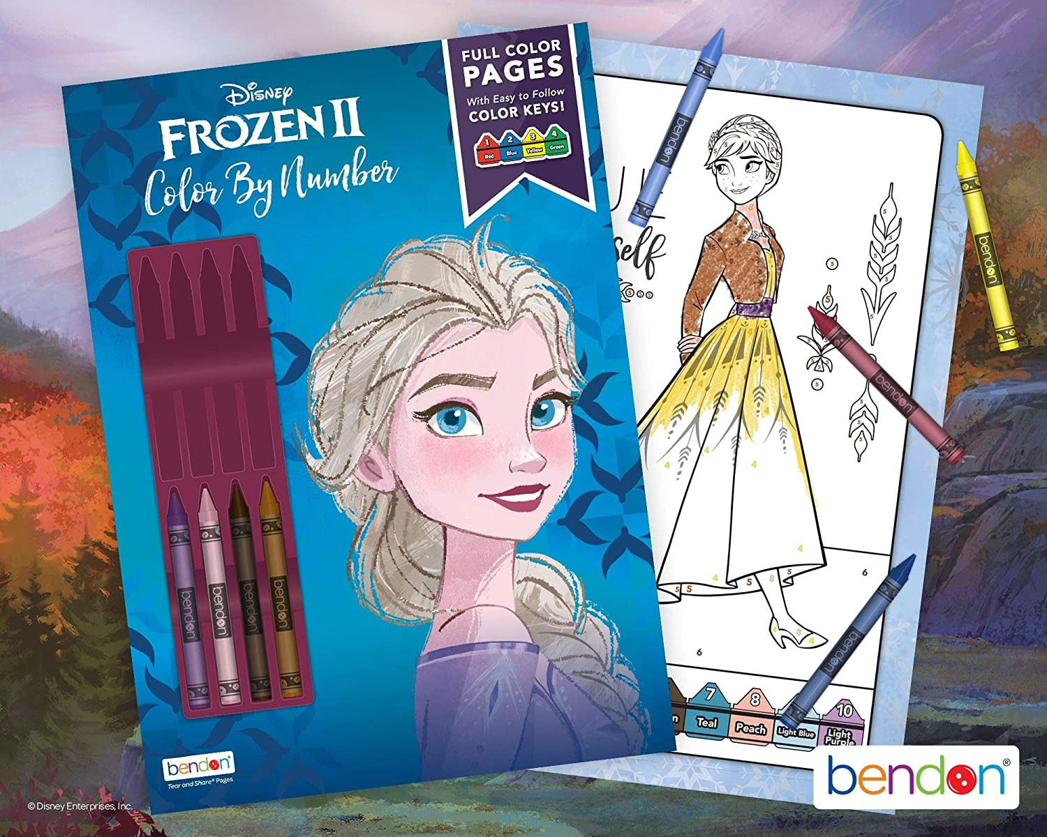 Foto 4 pulgar | Libro de Actividades Disney Frozen 2 para Colorear con 8 Crayones - Venta Internacional
