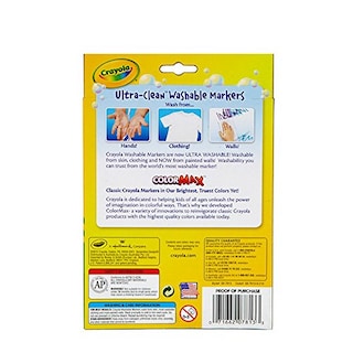 Foto 2 | Rotuladores Crayola Fine Line Lavables 12 Unidades - Venta Internacional