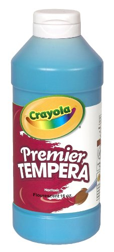 Pintura Crayola Azul Neón Al Temple 473 Ml - Venta Internacional