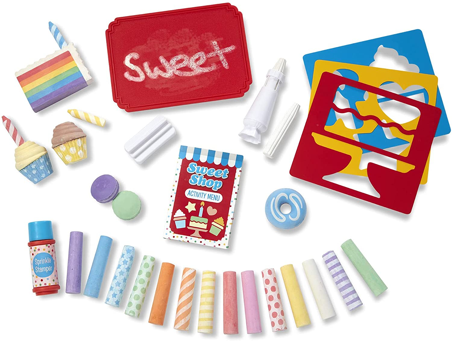 Foto 6 pulgar | Set De Juego Chalk And Holders Melissa & Doug Sweet Shop 33 Piezas - Venta Internacional